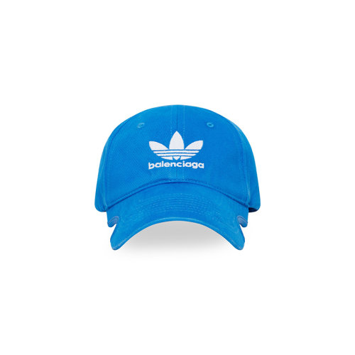 Balenciaga/巴黎世家 22年秋冬新款 ADIDAS联名Speed系列 男女同款蓝色纯棉棒球帽723749410B24877