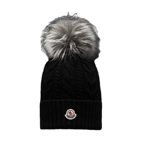  MONCLER蒙可蒙克莱 22年秋冬 女士 帽子 Beanie With Pom Pom H20939Z70301A9328999