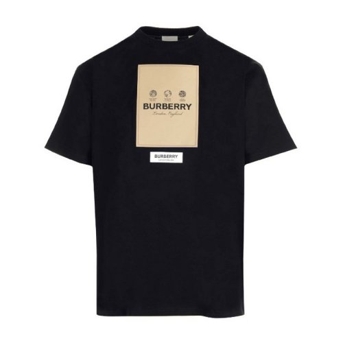  BURBERRY/博柏利 男士黑色棉质短袖T恤 8057099 PLFSX
