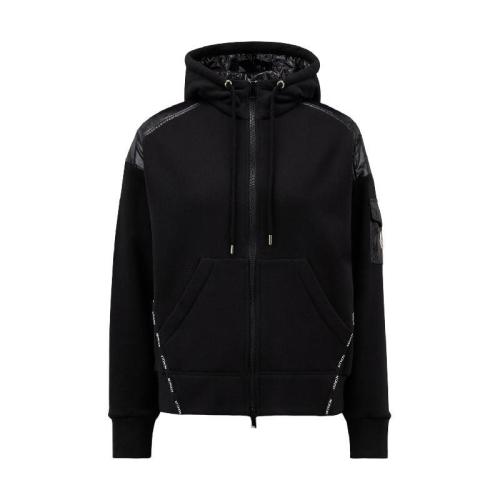  MONCLER蒙可蒙克莱 22年秋冬 女士 卫衣 Logo Zip-Up Hoodie H20938G00030809KX999