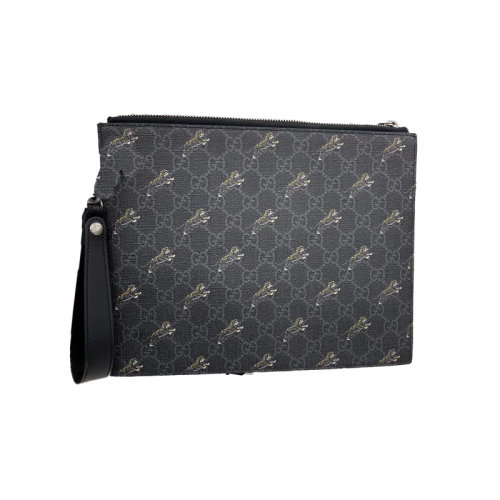 Gucci/古驰 小老虎印花男士手拿包