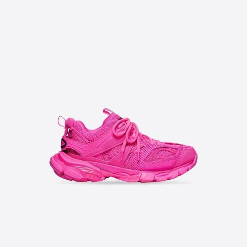  BALENCIAGA巴黎世家 22年春夏 女士 休闲运动鞋 Womens Track Trainers In Full Mesh in Fluo