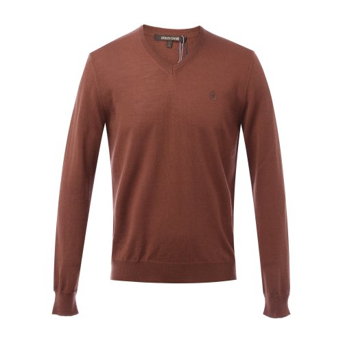 Roberto Cavalli/罗伯图 卡维里 男士针织衫/毛衣 羊毛男士羊毛衫