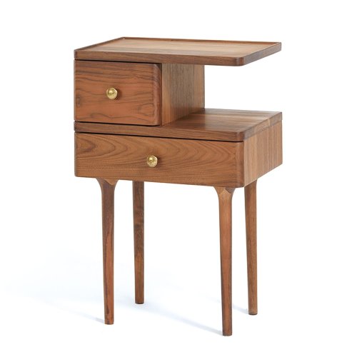 MINGAN/明暗 北美黑胡桃木 实木家具 高升床边柜