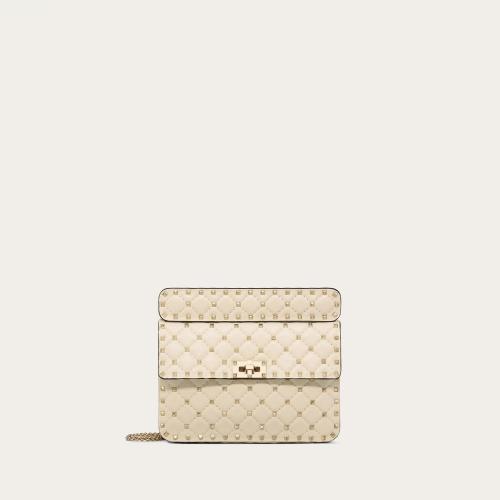  VALENTINO华伦天奴 22年秋冬 女士 单肩包 Sac moyen Rockstud Spike en nappa 2W2B0122NAPI16