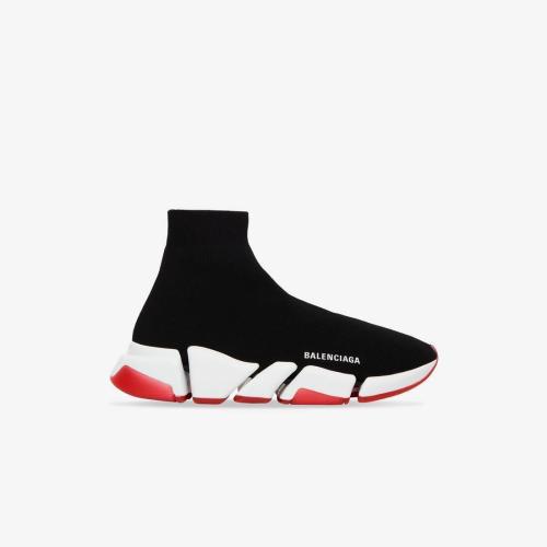  BALENCIAGA巴黎世家 22年秋冬 男士 休闲运动鞋 Speed 2.0 再生运动鞋，双色透明鞋底 654020W2