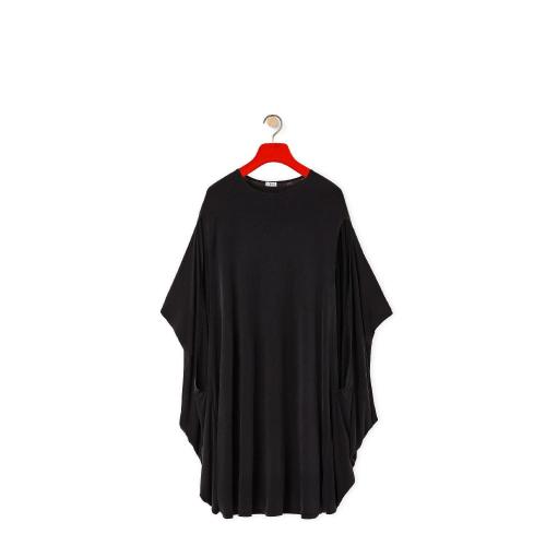  LOEWE罗意威 22年秋冬 女士 连衣裙 Kimono sleeve dress in silk S540Y09XDM-1100