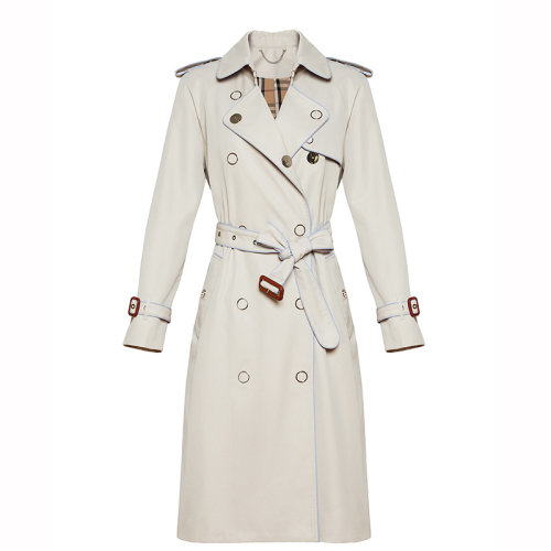 GeleiStory/GeleiStory  风衣女长款2021春秋新款气质经典纯棉防水风衣女士风衣