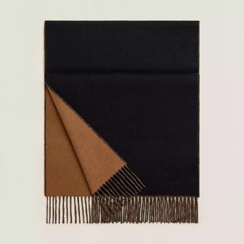  HERMES爱马仕 22年秋冬 男士 围巾 Echarpe Recto-Verso H393800T 28