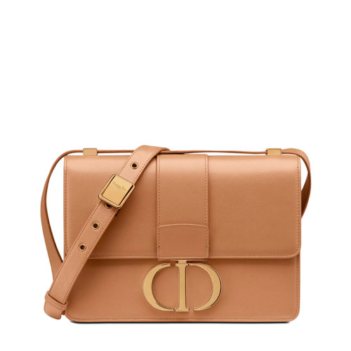 DIOR/迪奥 30 MONTAIGNE系列 女士琥珀色小牛皮翻盖斜挎单肩蒙田盒子包M93UMOS_M70E