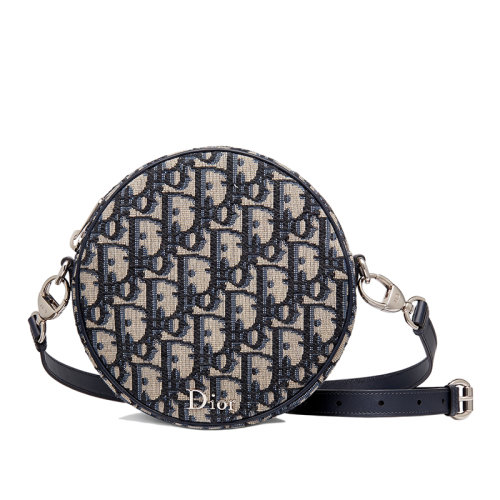 DIOR/迪奥 经典BABY BALL系列 儿童Oblique老花帆布配皮圆形单肩斜挎包M9990PTZQ_M928