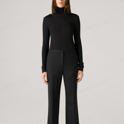 【21春夏新款】St. John/盛蔷针织高领女士长袖T恤K9130G1