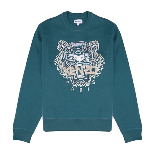 KENZO/高田贤三 男士上衣棉质虎头图案圆领休闲运动卫衣 FA6 5SW110 4XA