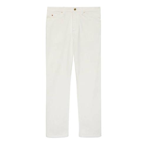  GUCCI古驰 22年秋冬 男士 饰马衔扣牛仔裤 675701 XDBYK 9133