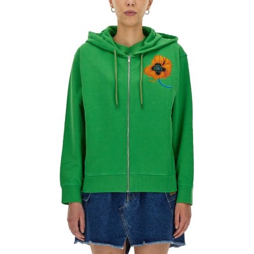  KENZO/高田贤三 女士绿色棉质卫衣 FC62BL8004MF 57 PLFSX