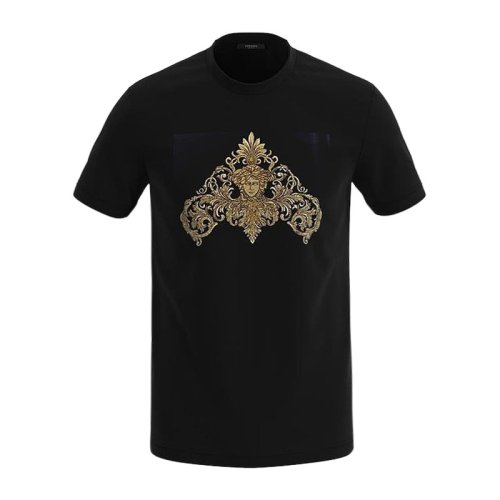  VERSACE/范思哲 男士印花棉质短袖T恤 1001504 1A01108 1B000 PLFSX