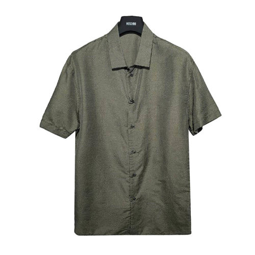 Emporio Armani/安普里奥阿玛尼  浅绿色男士短袖衬衫