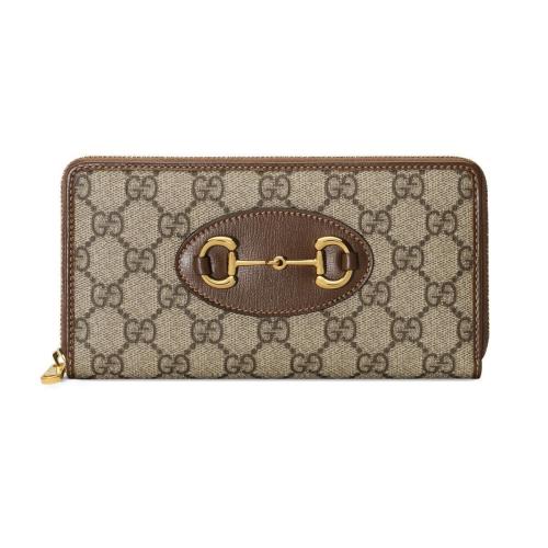  GUCCI古驰 22年秋冬 女士 Gucci 马衔扣1955系列系列全拉链钱包 621889 92TCG 8563 预定商品2-6周发货