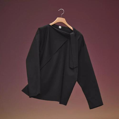  HERMES爱马仕 22年秋冬 女士 罩衫 Blouse ample col twilly H2H0609DB0244