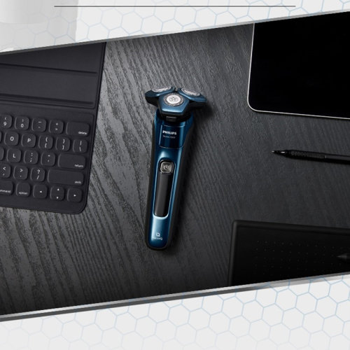 Philips/飞利浦 电动剃须刀SkinIQ蜂巢7系蓝蜂巢肌能感应智能刮胡刀S7731 【敏感肌适用】