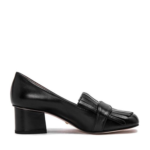 GUCCI/古驰  古琦女鞋 时尚百搭 女士黑色中跟鞋 408208 C9D00 1000 HKY0011N