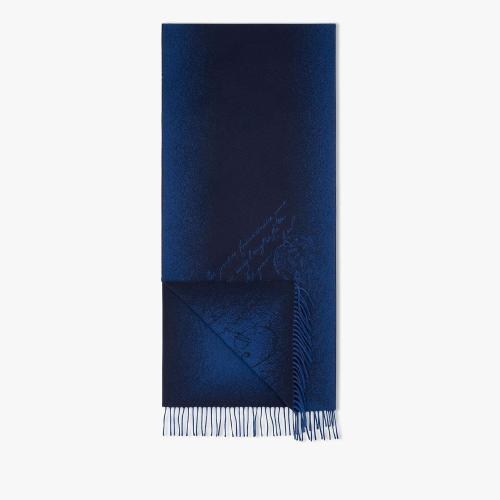  伯鲁提BERLUTI 22年秋冬 男士 围巾 转色scritto图纹围巾 SJ127-WDAU_RTW-N40