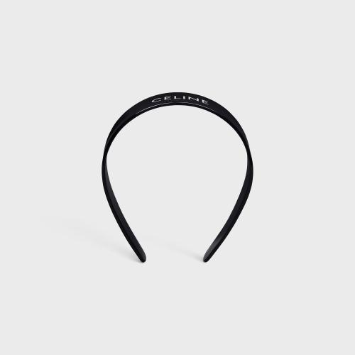  CELINE赛琳思琳 22年秋冬 女士 发箍 CELINE Monochroms_酯CELINE字样头带 46Y376CLA.38OW