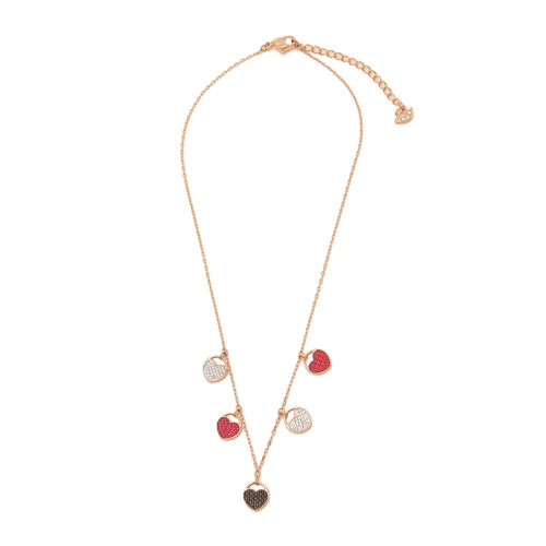 Swarovski/施华洛世奇 女士多色仿水晶浪漫爱意优雅别致心形束颈锁骨链项链 5472449