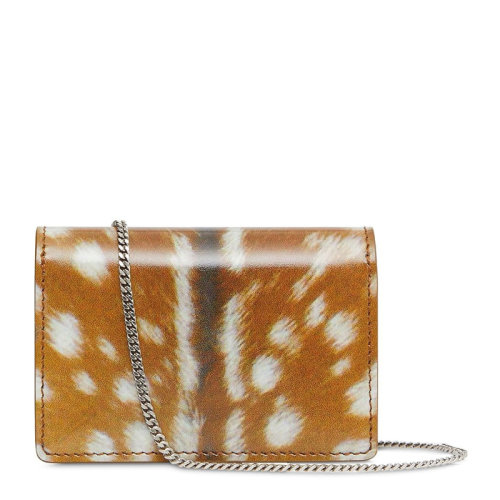 BURBERRY/博柏利 单肩包 鹿纹印花皮革卡片夹（含可拆式背带）牛皮革  80168761