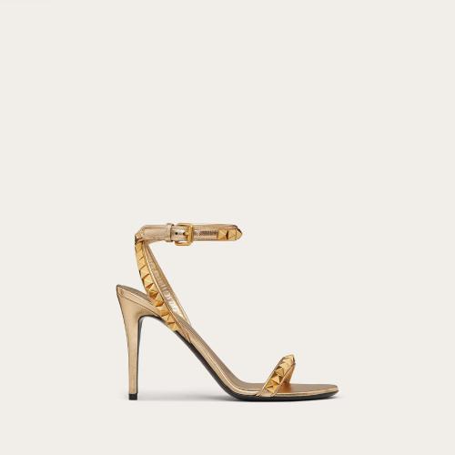  VALENTINO华伦天奴 22年秋冬 女士 高跟凉鞋 SANDALES ROCKSTUD NO LIMIT EN NAPPA LAMé. TAL