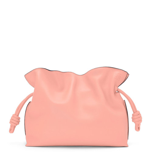 LOEWE/罗意威  Flamenco系列 女士花蕊色纳帕小牛皮徽标印花磁扣单肩斜挎手提包0010590859