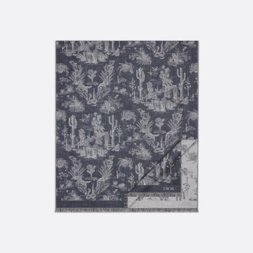  DIOR迪奥 22年秋冬 男士 围巾 CACTUS JACK DIOR 披肩 28E0001A0646_C580