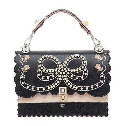  FENDI/芬迪 女士黑色牛皮革斜挎包 8BT283 A3E1 F13DA PLSX