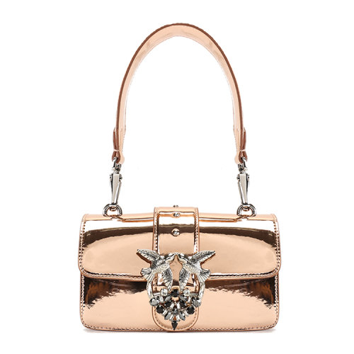 PINKO 玫瑰金漆皮 女士 单肩包 1P216SY4YL P26