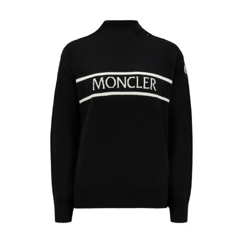  MONCLER蒙可蒙克莱 22年秋冬 女士 针织衫 Logo Wool Jumper H20939F00011M1131999
