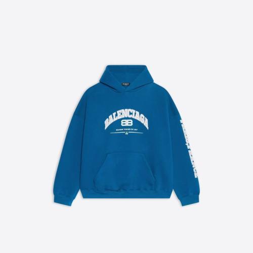  BALENCIAGA巴黎世家 22年春夏 男士 卫衣 Maison Balenciaga Hoodie 连帽衫 Wide Fit 674986TL