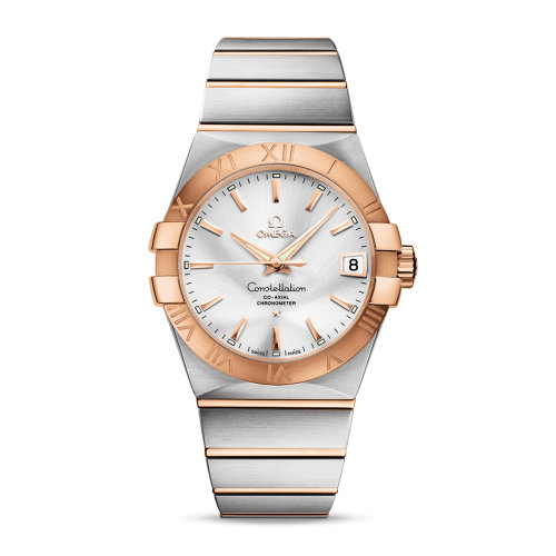 OMEGA/欧米茄 星座系列 精钢 18K金 自动机械 男士腕表 123.20.38.21.02.001