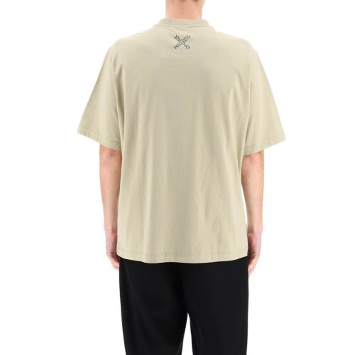  KENZO/高田贤三 男士白色棉质短袖T恤 FA65TS5024SJ-01 PLFSX