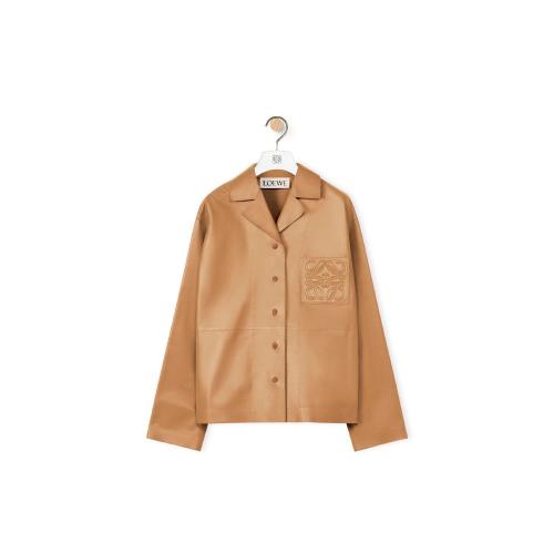  LOEWE罗意威 22年秋冬 女士 长袖衬衫 Anagram pyjama shirt in nappa S359Y31L03-5542