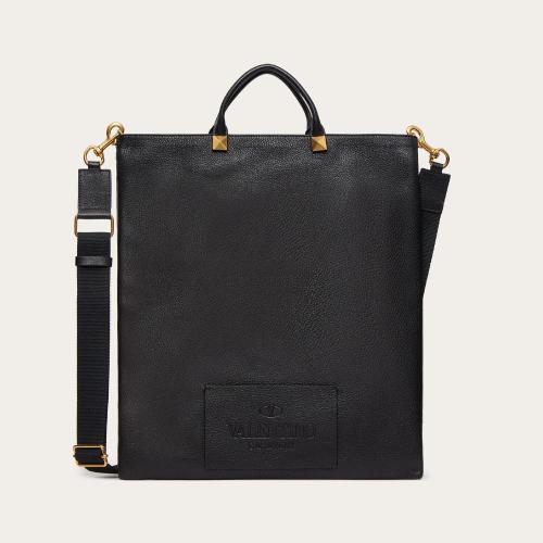  VALENTINO华伦天奴 22年秋冬 男士 手提包 Cabas plat VALENTINO GARA_VANI IDENTITY en cuir