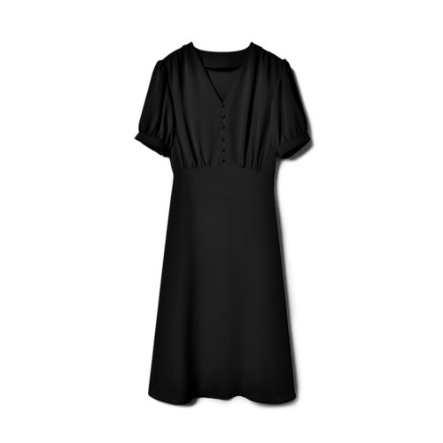 GeleiStory/GeleiStory 春夏新款法式气质复古茶歇裙飘逸中长款连衣裙 女装＞女士裙装＞女士连衣裙