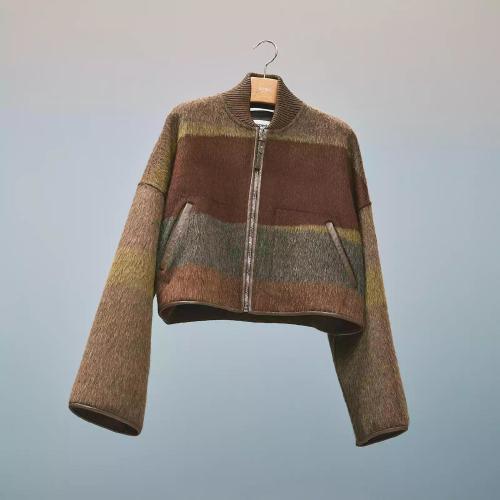  HERMES爱马仕 22年秋冬 女士 罩衫 Bombers court motif ??Rocabar?? H2H0121DD4P38