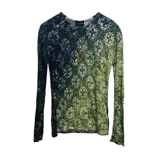 Emporio Armani/安普里奥阿玛尼 黄绿花色男士T恤