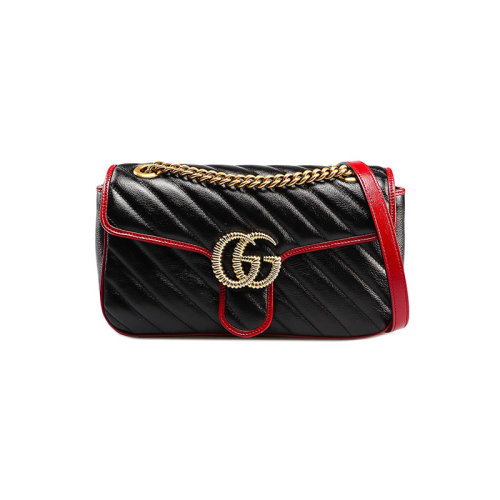 轻微瑕疵GUCCI/古驰斜挎包443497 0OLFX 8277 尺寸：26x14x7 cm