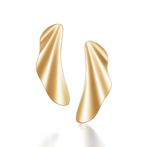 Tiffany & Co./蒂芙尼  ElsaPeretti?系列18K金小号波浪耳环 67740327