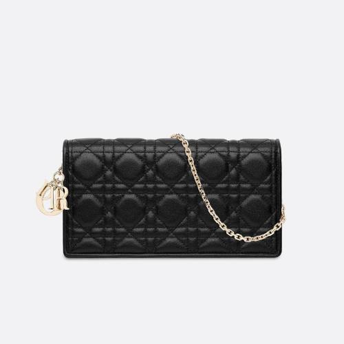  DIOR迪奥 22年秋冬 女士 单肩包 Lady Dior 手拿包 S0204ONMJ_M900 预定商品1-3周发货