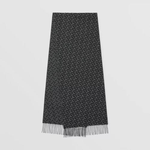  BURBERRY 22年秋冬 男士 专属标识提花羊绒围巾 80374081 预定商品1-3周发货