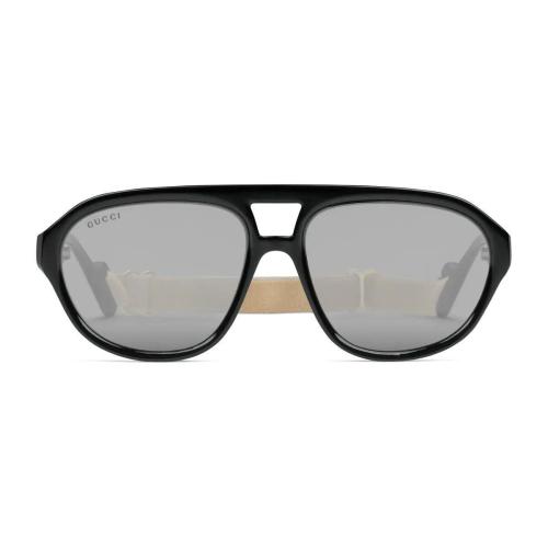  GUCCI古驰 22年秋冬 男士 椭圆形镜框太阳眼镜 707467 J1691 1081