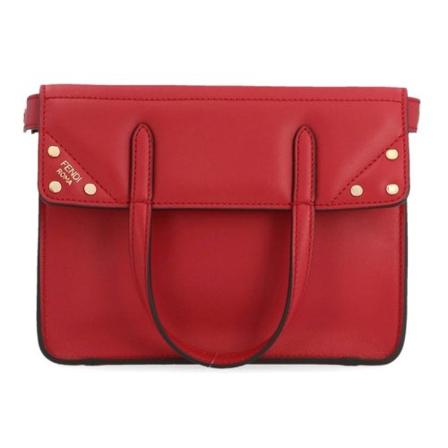 FENDI/芬迪 女包 FLIP系列 经典双F肩带 女士牛皮时尚单肩斜挎包 8BT306A5DYF16GP