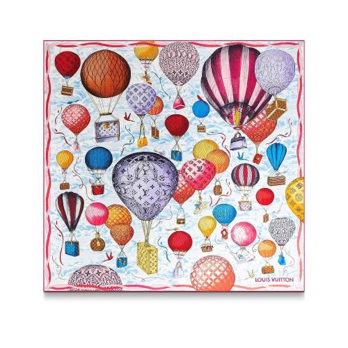  LV路易威登 22年秋冬 女士 围巾 UP AND AWAY 90 方巾 M77662